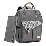 Lekebaby Baby Wickelrucksack Wickeltasche mit Wickelunterlage...