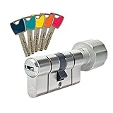 Abus Knaufzylinder P12RPS 30 Knöpfe x 30, Zylinderschloss Haustürschloss...