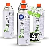 Green Camp ® Gaskartuschen 227g [Made IN Europe] ideal für Gaskocher,...