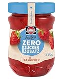 Schwartau Extra Zero Erdbeere, Fruchtaufstrich ohne Zuckerzusatz, 15 kcal...