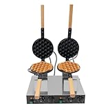 Doppel Waffeleisen Antihaftbeschichtung mit Timer 50-300°C...