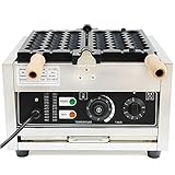 Waffelball-Maker [6 Spieße] – 1500W Edelstahl Waffelbereiter mit Timer...