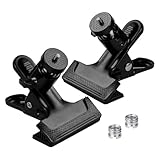 2 Stück Kamera Klemmhalter Set, 360° Kamera Klemme Clips mit 1/4' Gewinde...