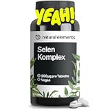 natural elements Selen Komplex – 365 Tabletten mit je 200µg – Komplex...