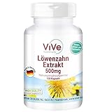Löwenzahnwurzel-Extrakt 500mg - 120 Kapseln - 10-fach konzentriert -...