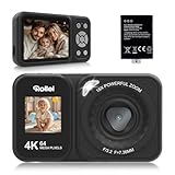 Rollei Compactline 64 Dual Screen Digitalkamera, 64MP 4K Fotoapparat mit...