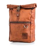 Berliner Bags Vintage Rucksack Utrecht aus Leder, Fahrradrucksack mit...