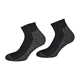 TippTexx 24 2 Paar kurze antibakterille Silber Socken mit...