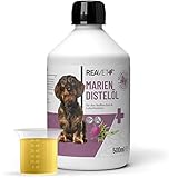 ReaVET Mariendistelöl für Hunde & Pferde 500ml – Naturrein in...