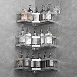 AceMining Duschablage Ohne Bohren, 3 Pcs Silber Duschregal, 201 Edelstahl...