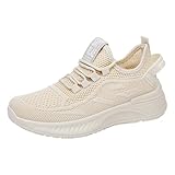 Damen-Turnschuhe, Laufschuhe, Netzstoff, flach, Walking-Tennis-Sneaker,...