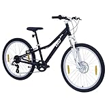 TRU Kinderfahrrad MTB 24 Zoll - Fahrrad Kinder - Mountainbike - für Jungen...
