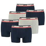 6er Pack Herren Levis SPRTSWR Logo Boxer Brief Boxershorts Unterwäsche...