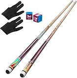 Pool Queue,AKLOT Pool Queues Satz von 2 Pool 58' Queue Sticks Pool Cue...