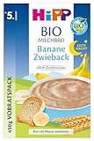 HiPP Bio-Milchbreie ohne Zuckerzusatz, Gute-Nacht-Brei Banane Zwieback,...