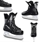 ATTABO Hockey Schlittschuhe Herren in Schwarz Größe 46 EU Eishockey...