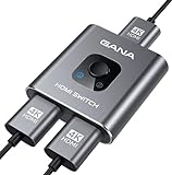 HDMI Splitter HDMI Switch,GANA 4K@60Hz Aluminium Bidirektional HDMI Switch...