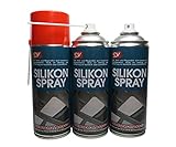 SDV Chemie Silikonspray Spray 3X 450ml Siliconspray Kunststoff- und...