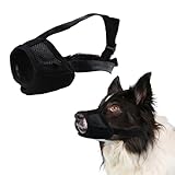 HACRAHO Maulkorb für Hunde, weicher Nylon, verhindert Beißen, Bellen,...