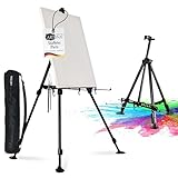 Artina Aluminium Staffelei tragbar - Tischstaffeleifür Keilrahmen bis 82cm...