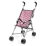 Bayer Design 30576AB Puppenbuggy mit Tasche, Doppelräder, faltbar, aus...