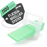 greate 1100-teiliges Fliesen Nivelliersystem 2mm - Fliesenverlegehilfe Set...