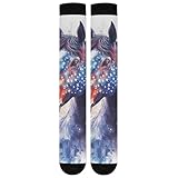 Socken Für Herren Damen Tier Horse Amerika Falke Kleid Socken Lustige...