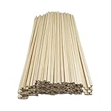 50 Stück unlackierte Holzstäbchen, lange Dübelstreifen, DIY-Zubehör,...