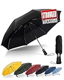 Chakipee Kompakter Reise Regenschirm Groß Sturmfest – Automatik...