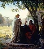 ZHAOSHAN Vintage Wanddekorationen Gemalde Wand-Kunst Bild Frau am Brunnen...