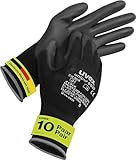 Uvex unipur 6639, 10 Paar - Montagehandschuhe für trockene & leicht...