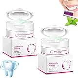 2 Stück Crystalclean Smile Powder, Crystal Clear Zahnweiss Pulver, 50g...