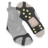 Navaris Mikro-Spikes für Schuhe - Silikon Mikro Schuhspikes mit 10 Metall...