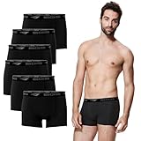 SGS-6er Pack Bambus Boxershorts Herren – Ideale Sport Unterhosen Männer...