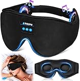 Schlafkopfhörer Bluetooth 3D Schlafmaske Musik Kabellos Waschbar Reise...