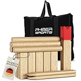 Kubb Wikinger Spiel aus Holz in Premium Qualität – Aus massivem Holz –...