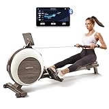 MOBI FITNESS Luka Rudergerät für Zuhause, Bluetooth Rudergeräte mit 40...