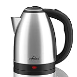 HOMELUX Wasserkocher Edelstahl 1.8l, 1500w Electric Kettle Mit Filter,...