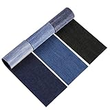 3 Rollen Jean Flicken zum Aufbügeln, 8 * 50cm Reparatur Patches Kleidung...