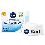 NIVEA Erfrischende Tagescreme (50 ml), Tagescreme für Frauen spendet 24...