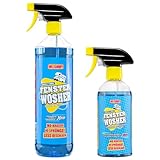 WOSHUP! Fensterreiniger Xtra Skin Schutzfilm 1000 ml Glasreiniger für...