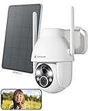 COCOCAM 2K Überwachungskamera Aussen Akku WLAN, Solar Kamera Überwachung...
