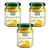 Byodo Orangen Senf, 3er Pack (3 x 125 ml Glas) - Bio