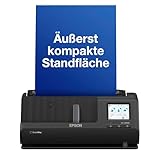 Epson Wi-Fi Scanner ES-C320W, kompakter A4 Business Scanner mit geringem...