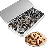 GZRXIOUS 30 Stück Plätzchen Ausstecher Mini Keksausstecher Edelstahl Mini...