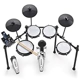 Alesis Nitro Max Kit Elektronische Schlagzeug mit Quiet Mesh Pads, 10' Dual...