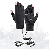 Dtaigou Beheizte Handschuhe für Damen, elektrische Reithandschuhe,...
