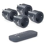 sonero ® Set mit 2300 Watt Funksteckdosen | 4 x Fernbedienungssteckdose |...