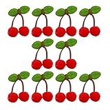 10pcs Plüschfrucht Pompoms Nähen Verschönerungshandwerk Für...