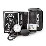 SCIAN Manuelle Blutdruckmessgerät – Aneroid Sphygmomanometer mit D-Ring,...
